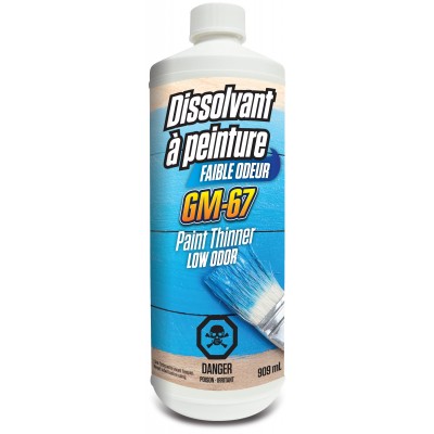 GM-67 - Dissolvant à peinture à faible odeur - 909ml